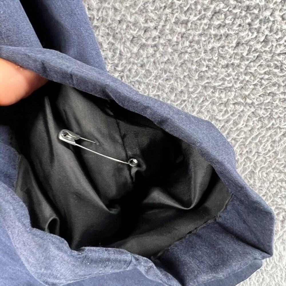 Vintage London Fog Bomber Jacket Men's 42 Blue Fa… - image 7